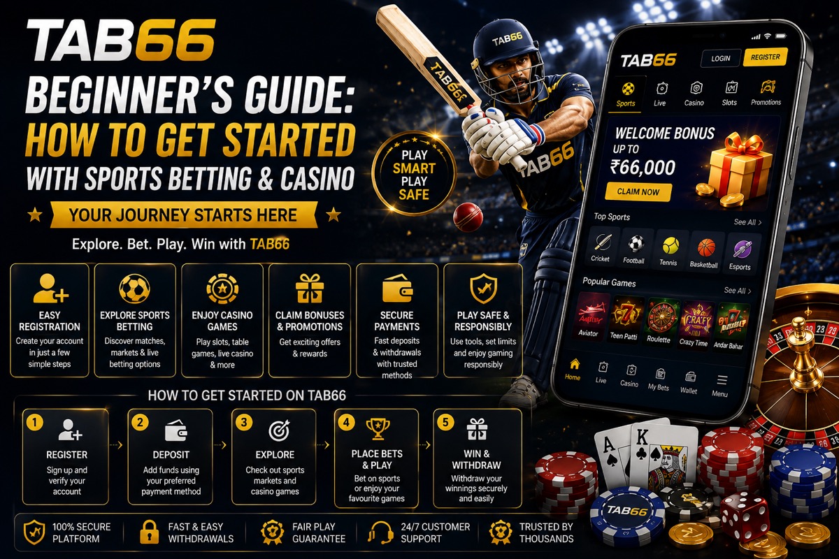 TAB66 beginner's guide 2026 — how to get started with sports betting and casino