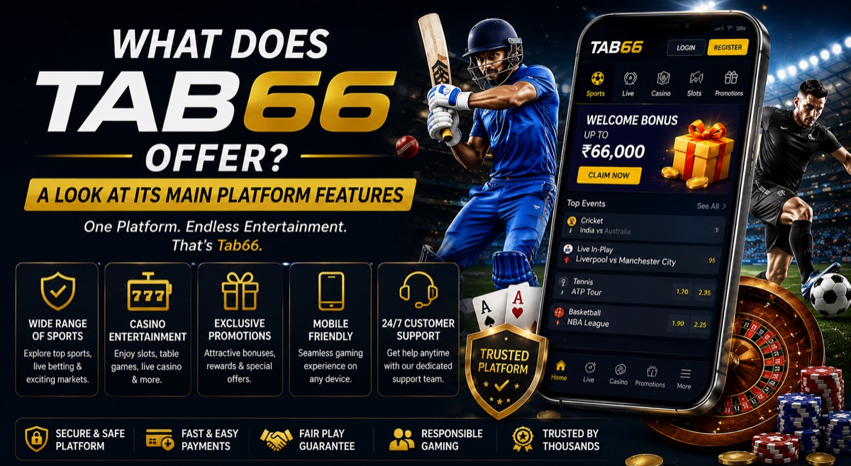 What does TAB66 offer — a look at its main platform features, casino, sports betting and mobile access